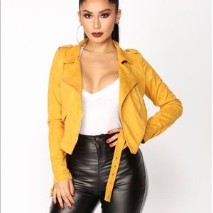 Mustard Suede Jacket